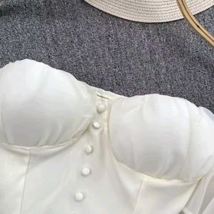 White Paded Corset