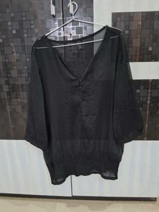 Black Blouse with Tank Top