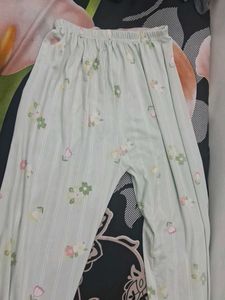 Floral Pajama Pants And Black Plazo