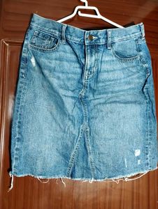 Denim Mini Skirt
