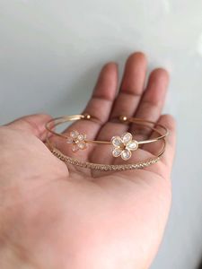 Floral Bangle Bracelet