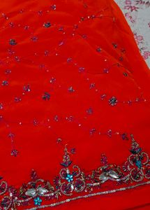 Vintage Orange Saree!