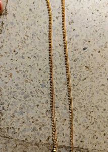 Gold Anklet with Rhinestones