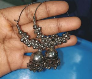 Beautiful Silver Jhumka
