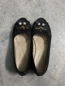 Classic Black Bellies With 1-2inch Heels