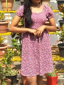 Floral Smocked Mini Dress