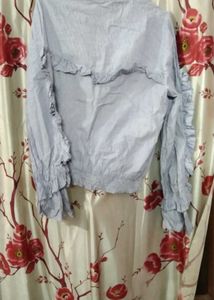 Striped Ruffle Top