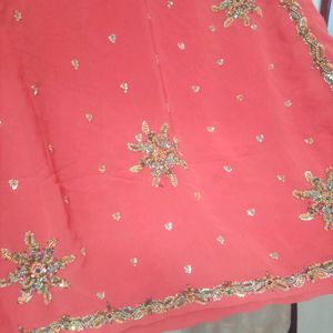 Beautiful Orange Saree