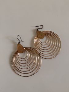 Gold Tone Hoop Earrings
