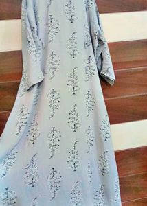 A Line Kurta In Light Gray Color