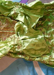 Green Embellished garara