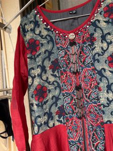 Flared anarkali kurta