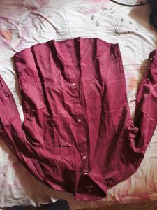 Burgundy Formal Shirt