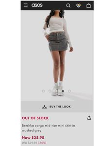 Bershka cargo miniskirt