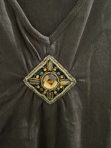Brown Sleeveless Top