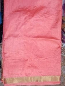 Pink Silk Saree