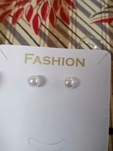 Pearl Necklace &amp; Earring Set