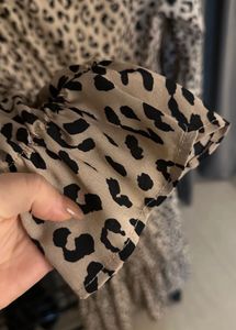 Leopard Print maxi Dress With Belt size M-L