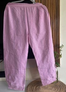Pastel Pink Striped Kurti Set