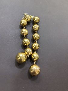 Gold Ball Drop Earrings