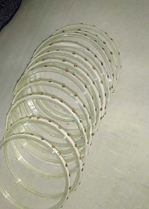 White Glass Bangles