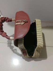 Retro Straw Satchel