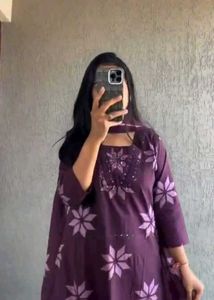 Elegant Purple Kurta Set
