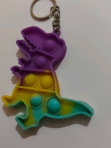 Dino Pop It Keychain