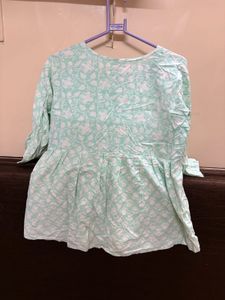 Mint Floral Print Top❤️