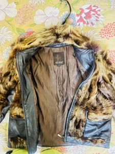 Fur &amp; Leather Jacket