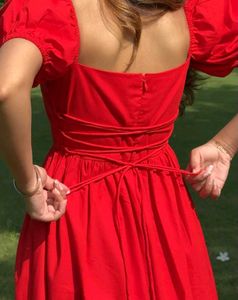 Pinteresty Red Flowly feminine Dress ♥️🪽