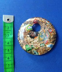 Murano Glass Donut Pendant