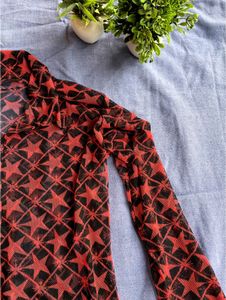 Printed Net Shirt