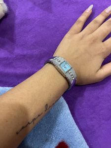 Stylish Silver-Tone Wristwatch