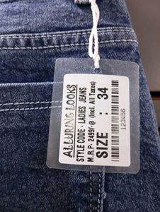 319. New Blue Denim Cargo Jeans