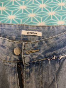 🥳Fresh Item  Order Fast - Distressed Wide Leg Den