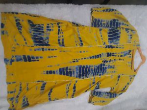 Yellow Tie Dye Kurti