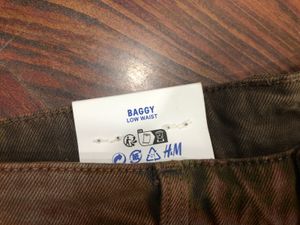 H&amp;M Brown Baggy Denim Jeans