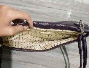 Purple sling Bag