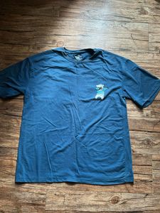 Blue Dabbing Bear Graphic Tee