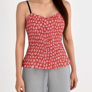 Floral Smocked Crop Tops - Set of 2