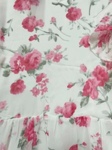 Floral Print Fit And Flare Dress