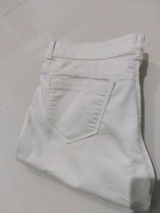 White Skinny Fit Denim For Women Girls