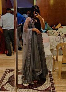 Grey Bridal Lehnga