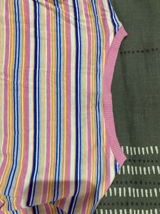 H&amp;M Striped Crop Top