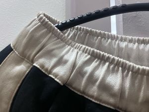 Black &amp; Beige Track Pants