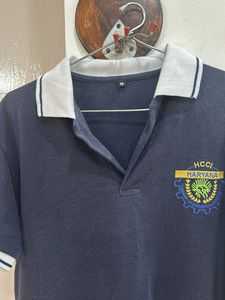 Navy Polo Shirt - HCC/Haryana Logo