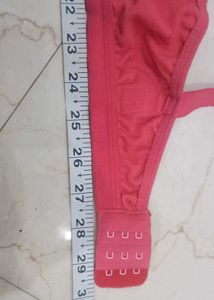 Coral Bra with Bow Detail