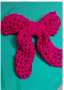 Crochet Bow Hair Tie