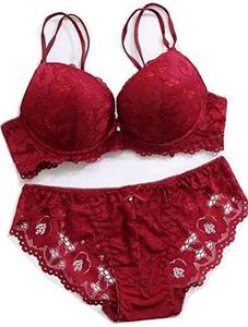 Burgundy Lace Lingerie Set